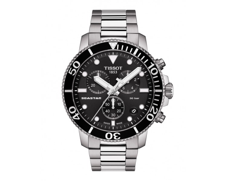 TISSOT SEASTAR 1000 CHRONOGRAPH NOIR ACIER T1204171105100