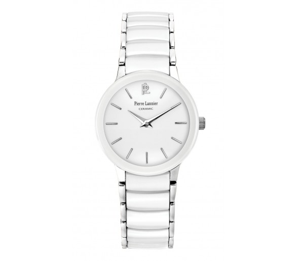 Montre Femme PIERRE LANNIER Céramique Blanche - 006K900