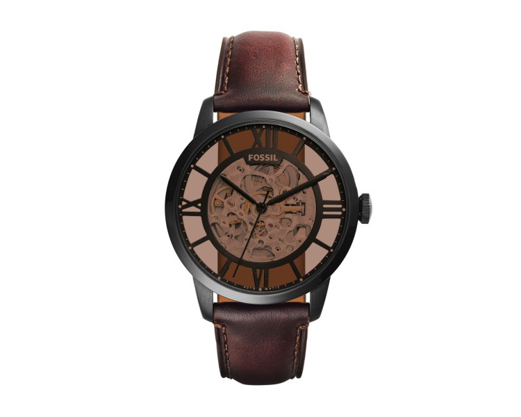 Montre Homme ME3098 Fossil - Collection TOWNSMAN - OAK BARREL -  Sport - cuir - Automatique