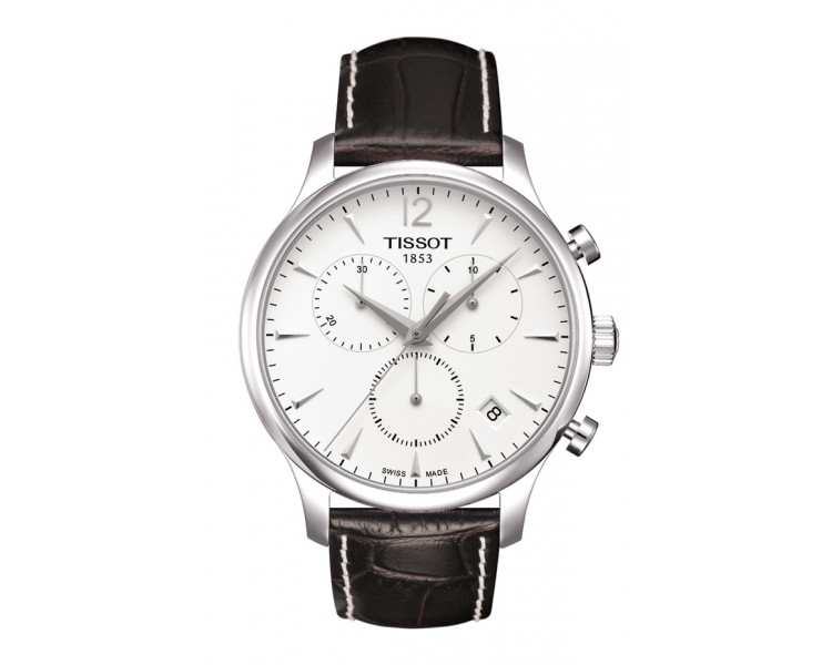 Montre Homme TISSOT Tradition Chronographe Blanche - T0636171605700