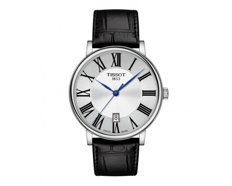 TISSOT CARSON PREMIUM BLANC CUIR NOIR T1224101603300