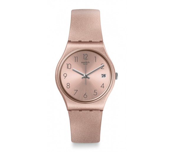 Montre Femme SWATCH Core Refresh PinkBaya Or Rose Pailleté - GP403