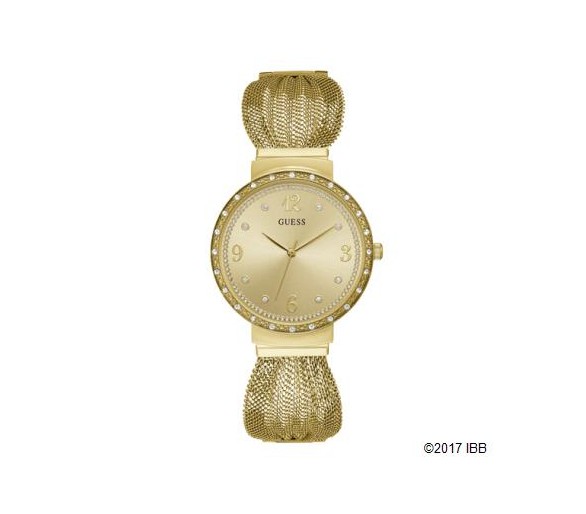 Montre Femme GUESS Chiffon dorée - W1083L2