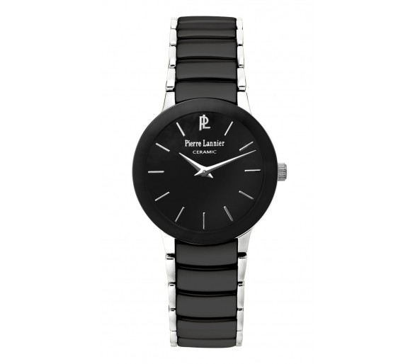 Montre Femme PIERRE LANNIER Céramique Noir Acier Gris - 006K938