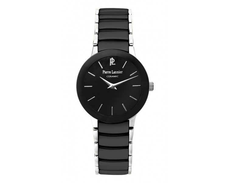 Montre Femme PIERRE LANNIER Céramique Noir Acier Gris - 006K938 Montre Femme PIERRE LANNIER Céramique Noir Acier Gris - 006K938