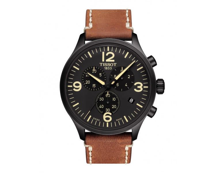 Montre Homme T1166173605700 Tissot Chrono XL - Cadran Ronde, Noir Montre Homme T1166173605700 Tissot Chrono XL - Cadran Ronde, Noir