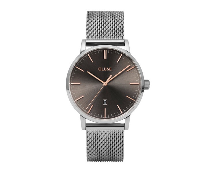 Montre homme CLUSE Aravis cadran gris/bracelet acier gris - CW0101501003 Montre homme CLUSE Aravis cadran gris/bracelet acier gris - CW0101501003