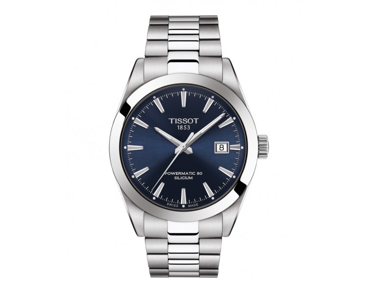 TISSOT GENTLEMAN POWERMATIC 80 SILICIUM BLEU ACIER T1274071104100