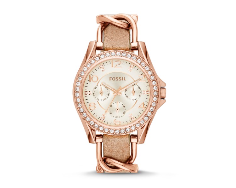 Montre Femme ES3466 Fossil - Collection RILEY - MUST HAVES OF THE MO -  Sport - cuir - Quartz