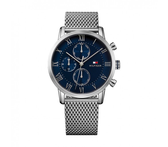 Montre Tommy Hilfiger Kane Homme - Boitier acier argenté - Bracelet acier argenté