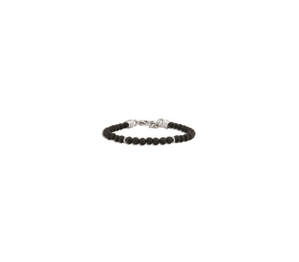 Bracelet OFFICINA Perle Graphite Noire - OI032