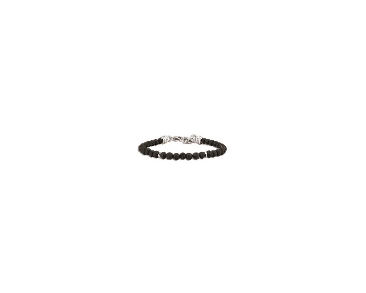 Bracelet OFFICINA Perle Graphite Noire - OI032