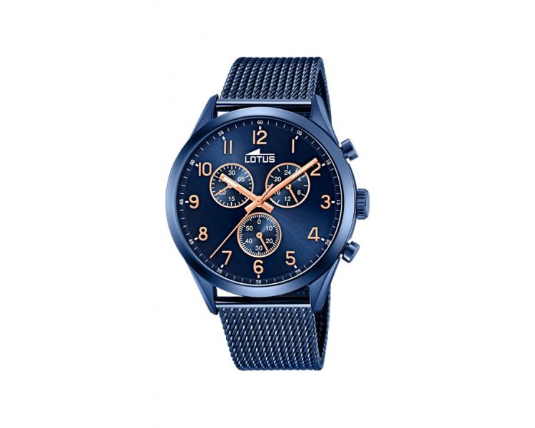 Montre Homme LOTUS Chronographe Milanais Bleu - 18638/1 Montre Homme LOTUS Chronographe Milanais Bleu - 18638/1