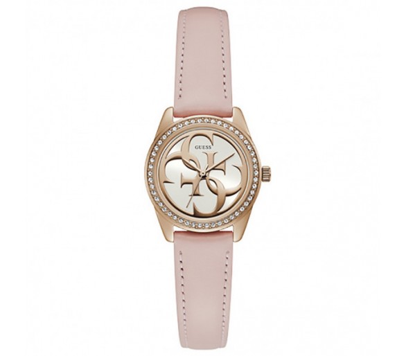 Montre Femme GUESS G Twist Bracelet cuir rose - W1212L1