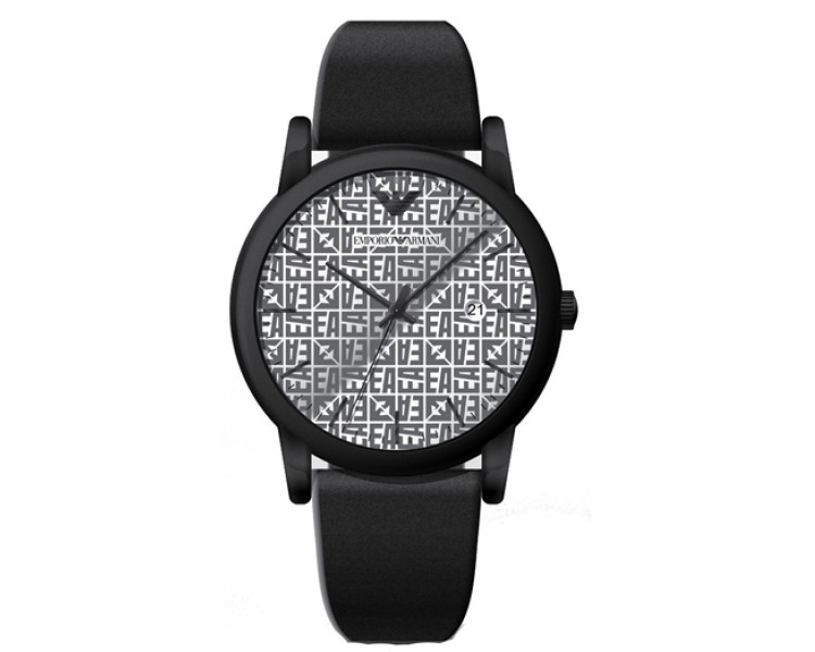 Montre homme Emporio Armani Luigi bracelet cuir noir - AR11274