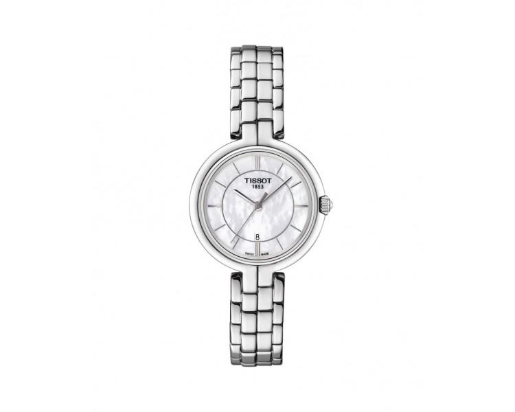 Montre Femme TISSOT T-Lady Flamingo Acier et Nacre - T0942101111100 Montre Femme TISSOT T-Lady Flamingo Acier et Nacre - T0942101111100