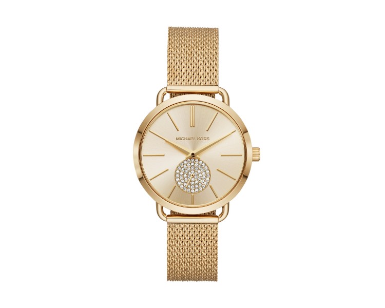 Montre Femme MICHAEL KORS Portia Dorée maille milanaise - MK3844 Montre Femme MICHAEL KORS Portia Dorée maille milanaise - MK3844