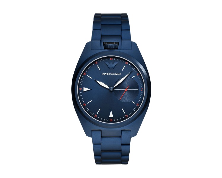 Montre homme Emporio Armani Nicola cadran bleu/bracelet bleu - AR11309 Montre homme Emporio Armani Nicola cadran bleu/bracelet bleu - AR11309