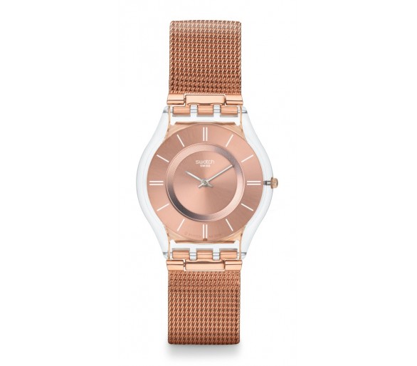 Montre Femme SWATCH Hello Darling Or Rose - SFP115M