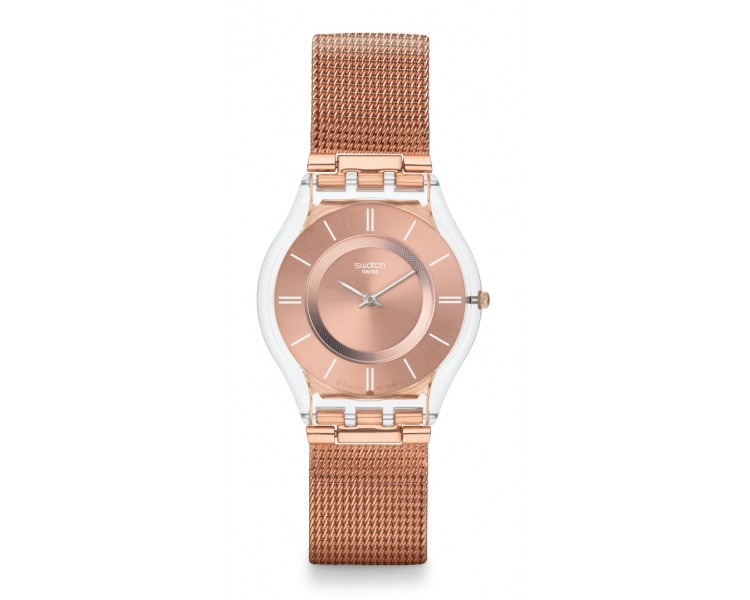 Montre Femme SWATCH Hello Darling Or Rose - SFP115M Montre Femme SWATCH Hello Darling Or Rose - SFP115M