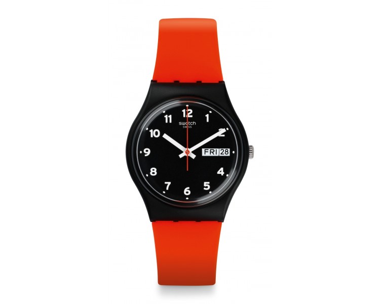 Montre Homme SWATCH Red Grin Rouge Noir - GB754 Montre Homme SWATCH Red Grin Rouge Noir - GB754