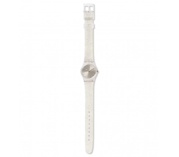 Montre Femme SWATCH Lady Glistar Gris Transparent Paillette - LK343E