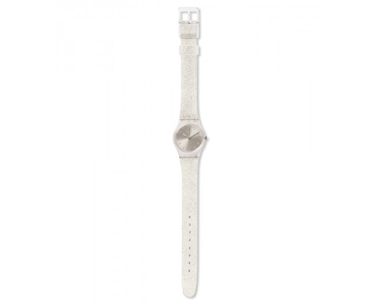 Montre Femme SWATCH Lady Glistar Gris Transparent Paillette - LK343E