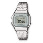 Montre unisexe CASIO vintage cadran gris/bracelet acier gris - LA680WEA-7EF