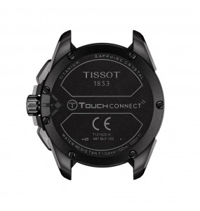 TISSOT T-TOUCH CONNECT SOLAR TITANE NOIR BRACELET SILICONE T1214204705103