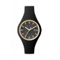 Montre Femme ICE WATCH Ice Glitter Silicone Noir Cadran Pailleté Or - 001349 Montre Femme ICE WATCH Ice Glitter Silicone Noir Cadran Pailleté Or - 001349
