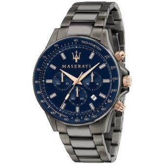 Montre Homme MASERATI Sfida Acier PVD Gris Bleu - R8873640001