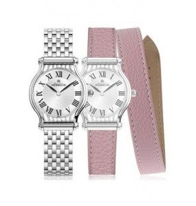 Montre femme MICHEL HERBELIN Antares Bracelet acier, rose - COF.17447/B08LR