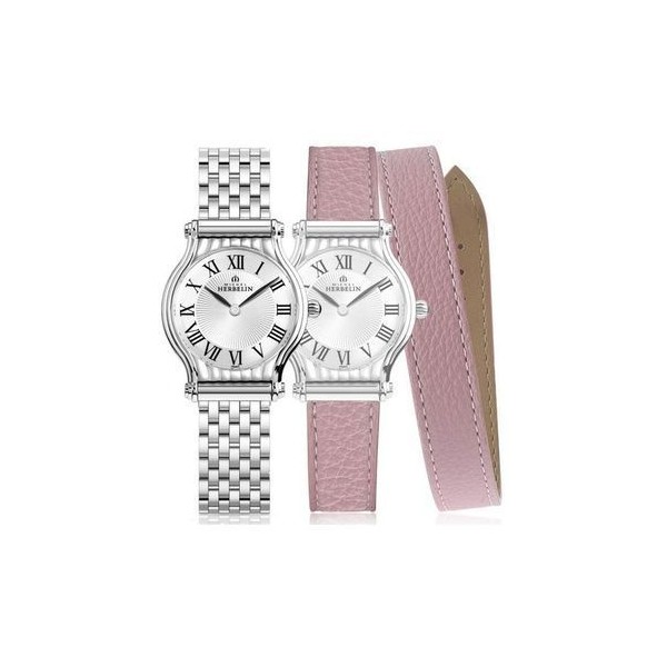 Montre femme MICHEL HERBELIN Antares Bracelet acier, rose - COF.17447/B08LR Montre femme MICHEL HERBELIN Antares Bracelet acier, rose - COF.17447/B08LR