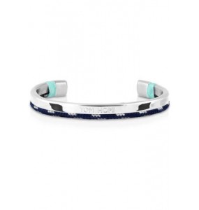 Bracelet Unisexe TOM HOPE Hybrid Cuff Ice Bleu Argent -L  HO.TM0429