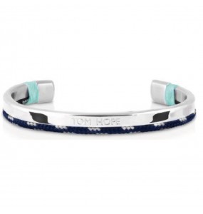 Bracelet Unisexe TOM HOPE Hybrid Cuff Ice Bleu Argent M - HO.TM0429
