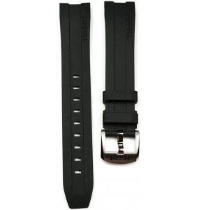 Montre  Tissot Bracelet caoutchouc noir 19/17 mm - Réf. T603032879