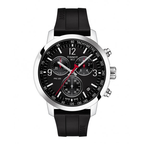 TISSOT PRC 200 CHRONOGRAPH NOIR SILICONE T1144171705700