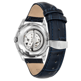 Montre Homme LIP Himalaya Coeur Ouvert Blanc Cuir Noir - 671255