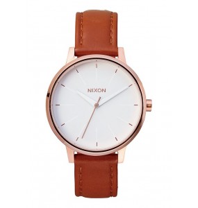 Montre femme NIXON Kensington Leather cadran or rose/blanc - A108 1045-00