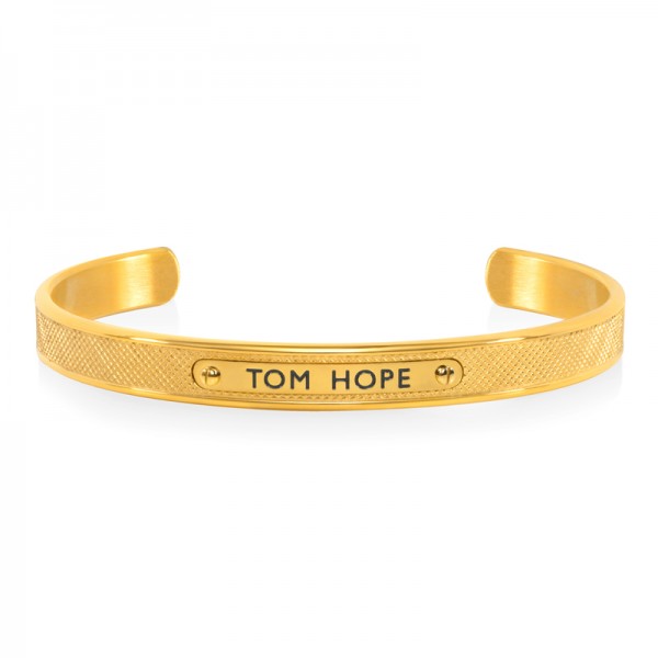 Bracelet Unisexe TOM HOPE KNURLED Jonc Or L - HO.TM0555 Bracelet Unisexe TOM HOPE KNURLED Jonc Or L - HO.TM0555