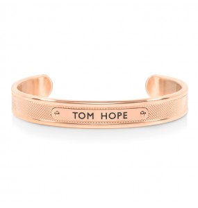 Bracelet Unisexe TOM HOPE KNURLED Jonc Or Rose L - HO.TM0570