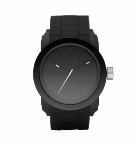 Montre Homme DIESEL Double Down Quartz Bracelet silicone noir - DZ1437