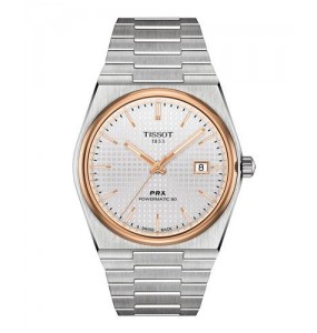 TISSOT PRX POWERMATIC 80 BLANC ACIER T1374072103100