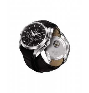 TISSOT COUTURIER AUTOMATIQUE CHRONOGRAPHE NOIR CUIR T0356271605100