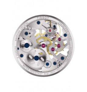 Montre Homme TISSOT T-Complication Squelette Mechanical Cuir - T0704051641100