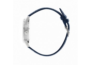 Montre Homme LIP Himalaya Auto Squelette Cuir Bleu - 671554