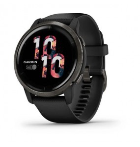 Montre Homme Connectée GARMIN Venu 2 Silicone Noire - 010-02430-11