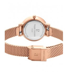 Montre Femme Pierre Lannier Nova Noire Mailles Acier Rose - 014J938