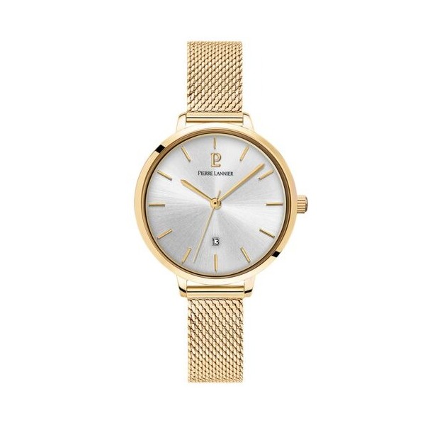 Montre Femme Pierre Lannier Echo en Acier Doré Ref 032K522 Montre Femme Pierre Lannier Echo en Acier Doré Ref 032K522