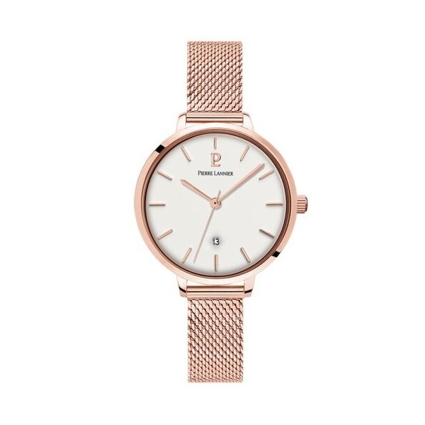 Montre Femme Pierre Lannier Echo en Acier Doré Rose Ref 032K908 Montre Femme Pierre Lannier Echo en Acier Doré Rose Ref 032K908